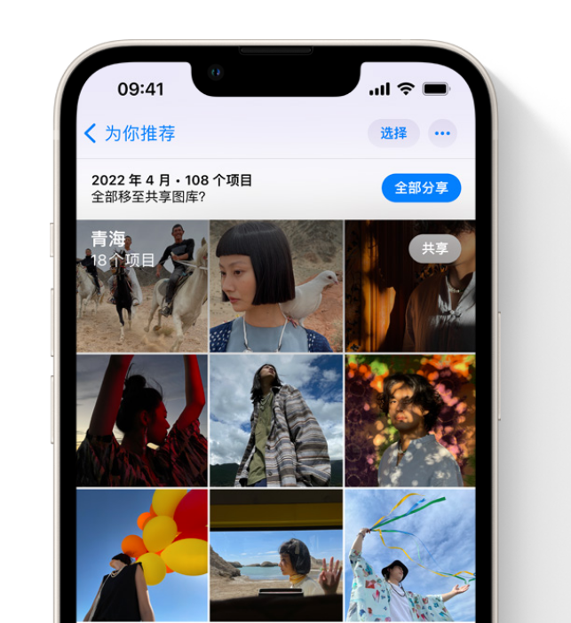 虞城苹果维修网点分享在 iPhone 上使用共享图库 