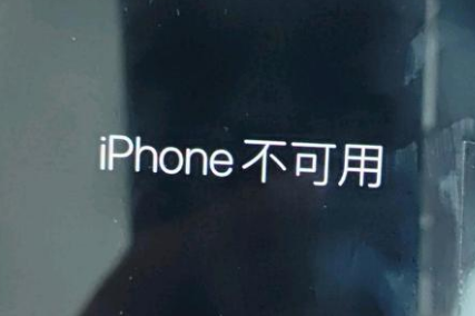 虞城苹果服务网点分享锁屏界面显示“iPhone 不可用”如何解决 