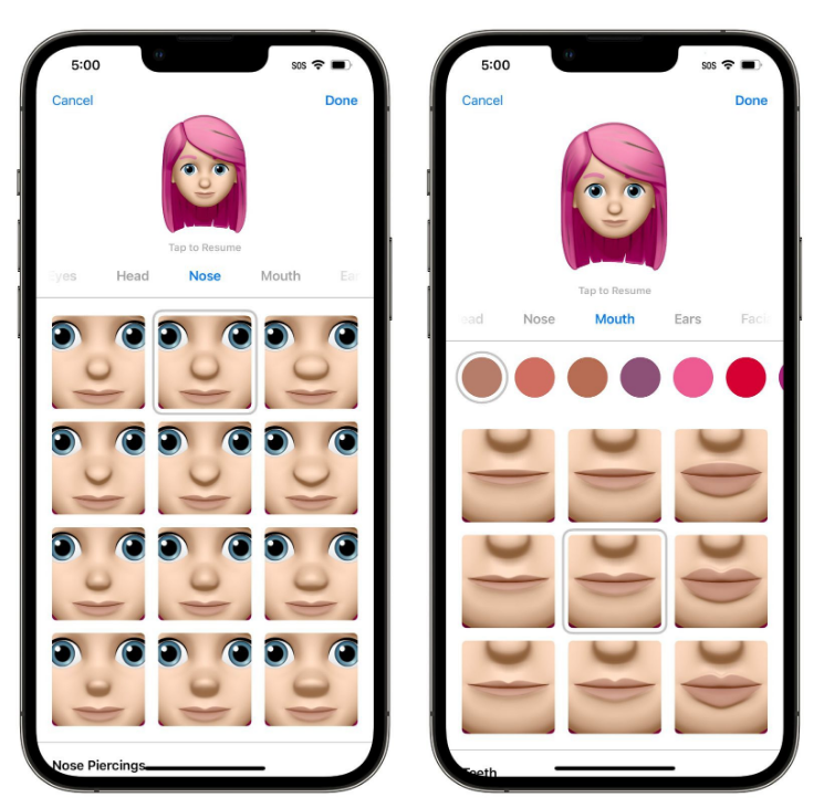 虞城苹果手机维修分享​iOS 16中的拟我表情有了哪些变化和升级 